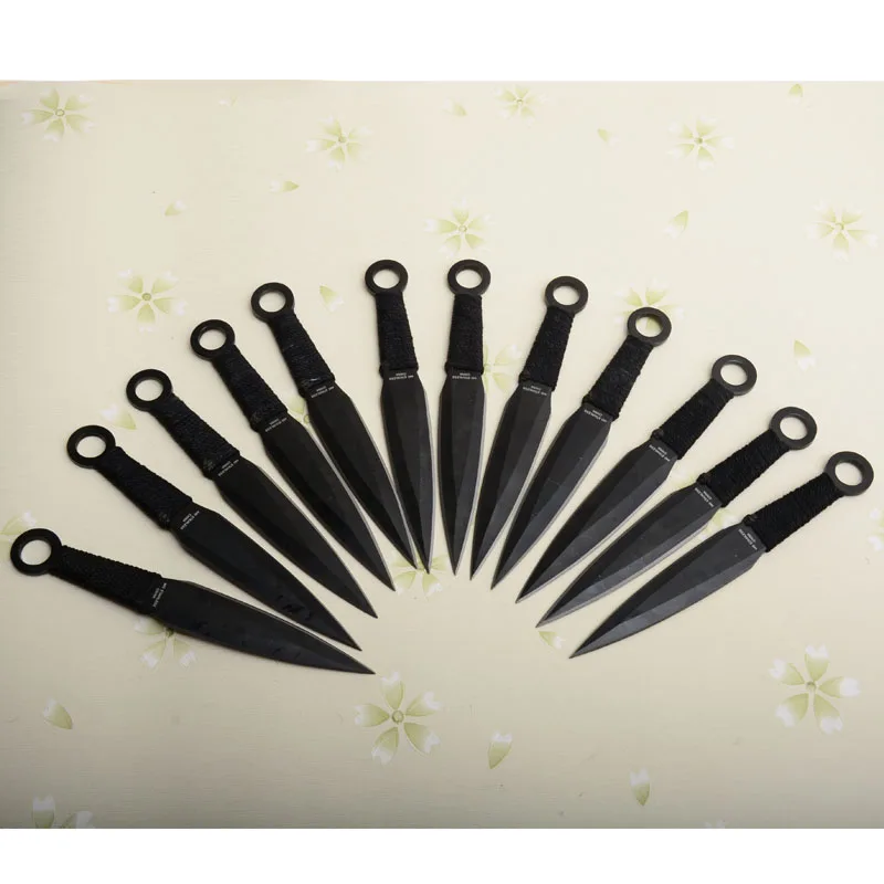 

3 шт./6 шт. охотничьи ножи ниндзя кунаи тактические ножи с фиксированным лезвием набор метательных ножей с футляром