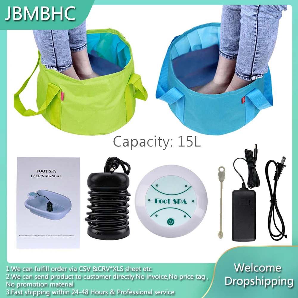 Мини ионной детоксикации ванна для ног массаж машина с 15L Складная Ванна сотовый