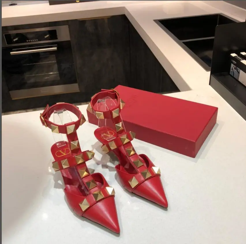 2021 г. Дизайнерские роскошные женские босоножки на высоком каблуке 6 см с острым