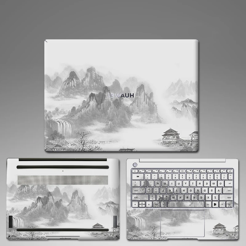 Матовая красочная мраморная наклейка для ноутбука 13/14/15/16 дюймов Huawei Matebook D 14 15