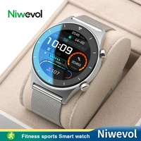 niwevol 2021 new smart watch men custom watch dial ip68 waterproof sports fitness smartwatch heart rate monitor for android ios