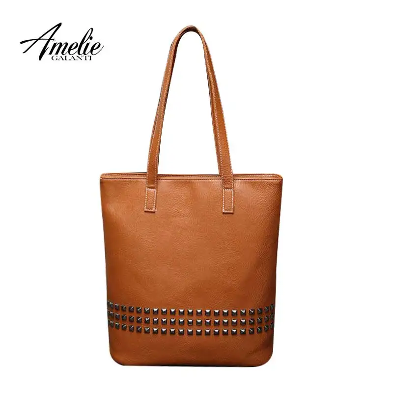 AMELIE GALANTI роскошные сумки женские дизайнерские новые с заклепками модная сумка