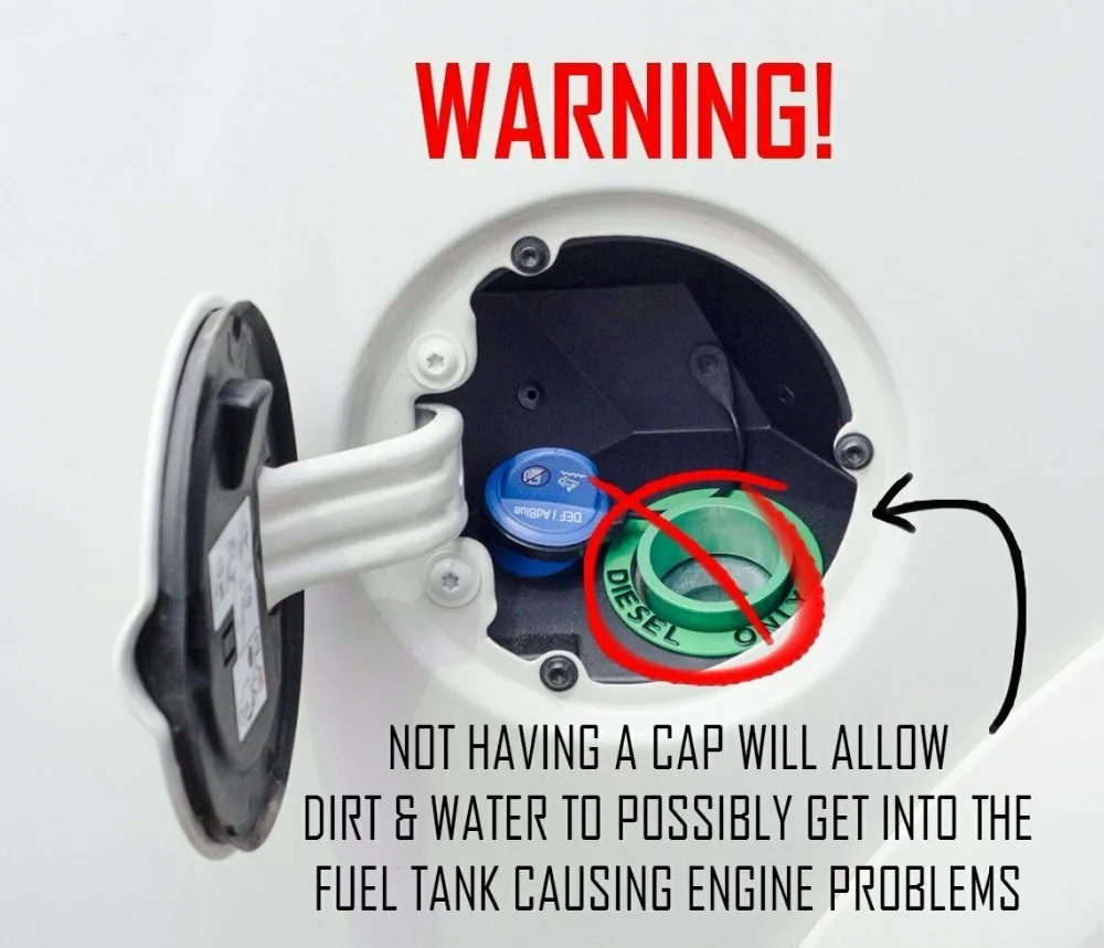 

AZGIANT Magnetic Diesel Fuel Cap Accessory for jeep Dodge RAM TRUCK 1500 2500 3500 (2013-2018)