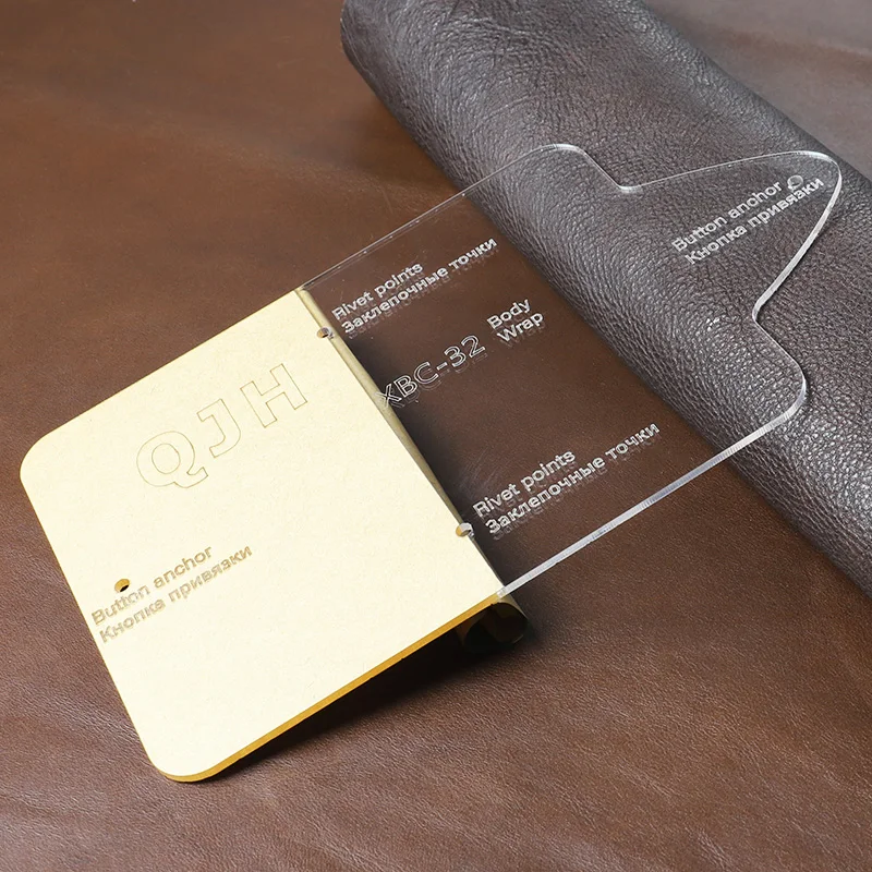 New Leather Craft Fashion Personality Card Package ID Sewing Pattern Hard Kraft Paper and Acrylic DIY Template 11*7cm | Дом и сад