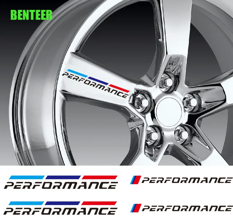 

4pcs M Power Car Rim Sticker For Bmw E30 E34 E36 E39 E46 E60 E70 E71 E85 E87 E90 F10 F20 F30 M3 M5 X1 X3 X5 X7