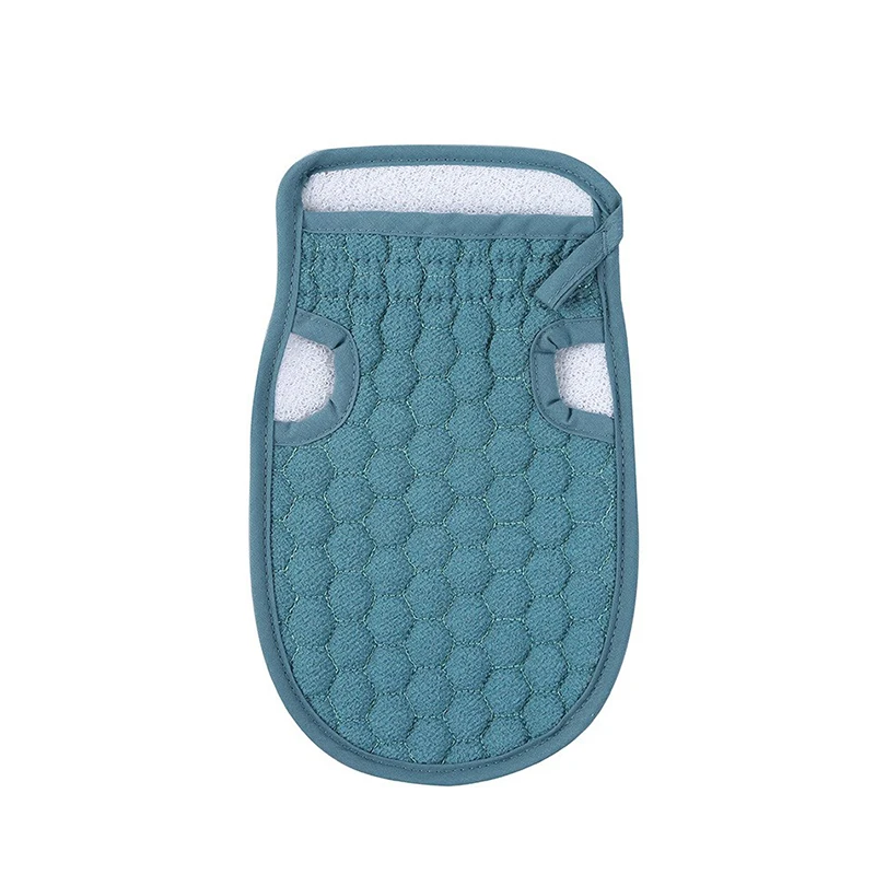 Glove-Bule 1 набор, перчатки для мытья и прокладки для душа, щетка для тела, для купания, для спины, отшелушивающая мочалка, аксессуары для ванн, пояс, губка для скруббера - Цвет: Glove-Bule
