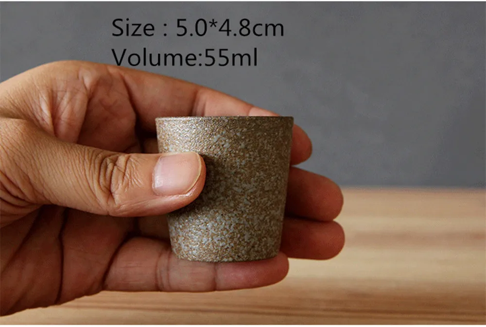 Винтажная прямая чайная чашка посуда для напитков керамическая кофейная кружка