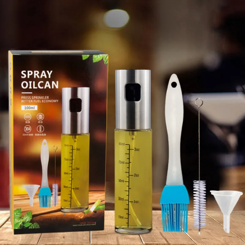 Бутылка спрей для масла из нержавеющей стали пневматическая бутылка барбекю