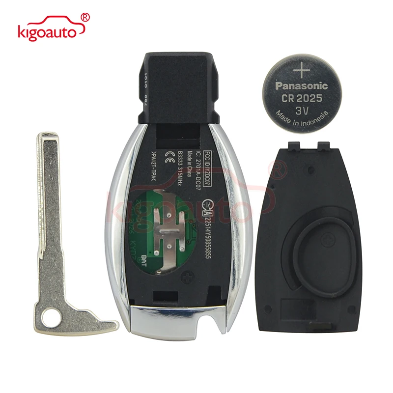 Kigoauto YZDC11 IYZDC07 IYDC10 смарт-ключ 3B + паника 315 МГц 434 NEC и BGA для Mercedes benz E350 C350 ML350 SLK350 GLK350
