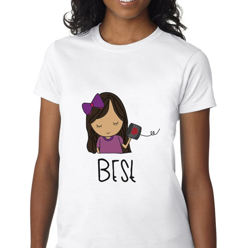 Женская футболка для друзей Женские винтажные топы с графическим принтом и