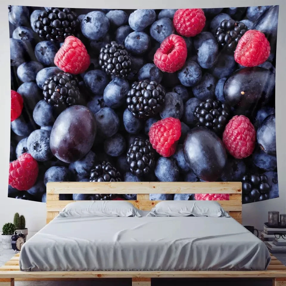 Красивые домашние фрукты декоративного искусства психоделический гобелен сцена