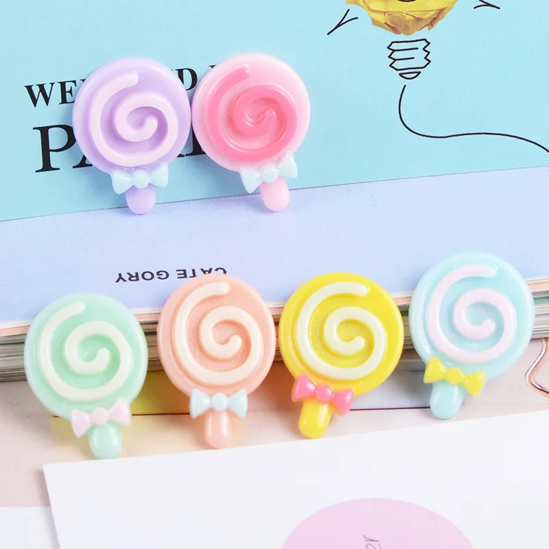 

10PCS Candy/lollipop Polymer Clay Accessories Figurines DIY Craft Phone Shell Patch Arts Material Slimes Filler Toys