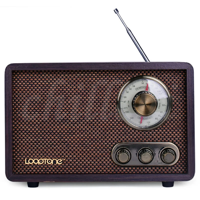 

Ретро настольное радио FM/AM двухдиапазонное античное дерево винтажное полупроводниковое домашнее Bluetooth радио