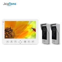 jeatone 10inch video door phone intercom system with 2x960p camera support motion detection for home video intercom doorbell