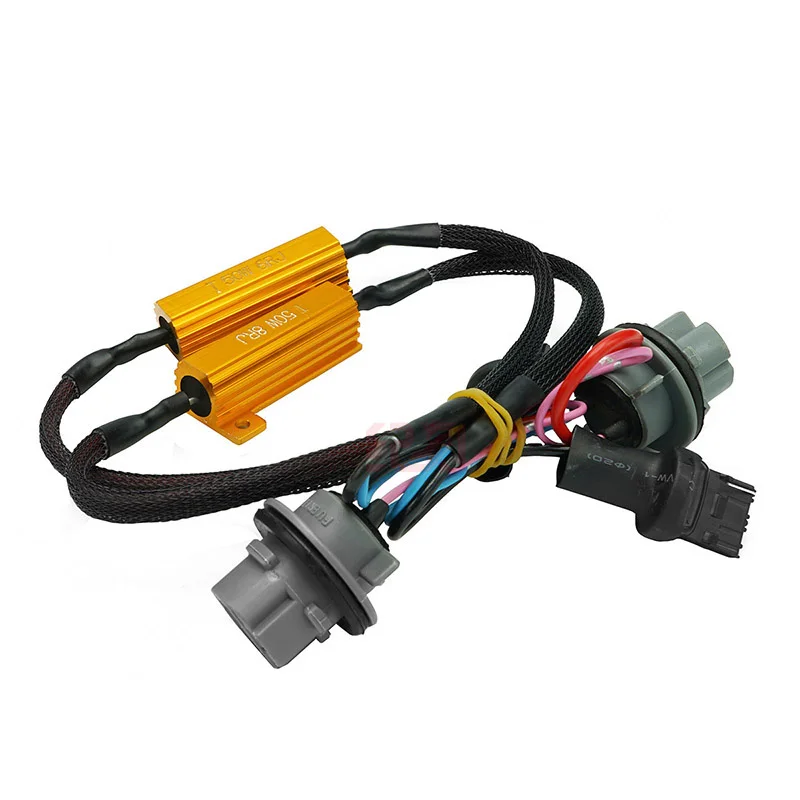 Набор из 2 светодиодных ламп нагрузочный резистор адаптер для фиксации фар