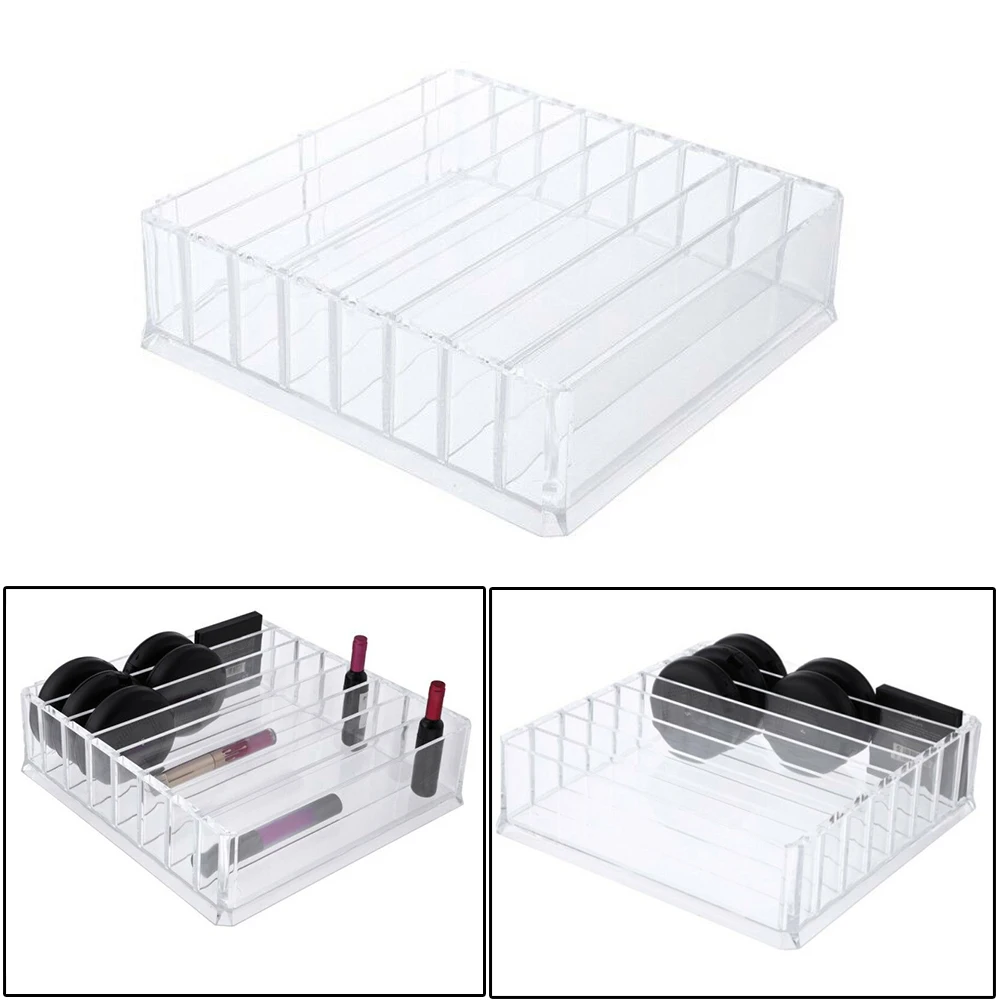 

24*25*7cm Acrylic Clear Makeup Storage Box Large Cosmetic Storage Container Drawers Holder Case Home Storage Box