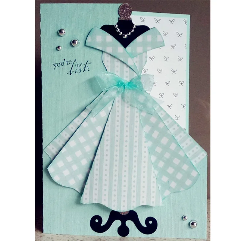 9 шт./набор женское платье свадебные трафареты для резки металла DIY скрапбукинга