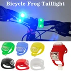 Задний Фонарь велосипедный с лягушкой, светодиодный силиконовый передний и задсветильник фонарь, водонепроницаемые предупреждающие лампы для ночного велоспорта, Аксессуары для велосипеда