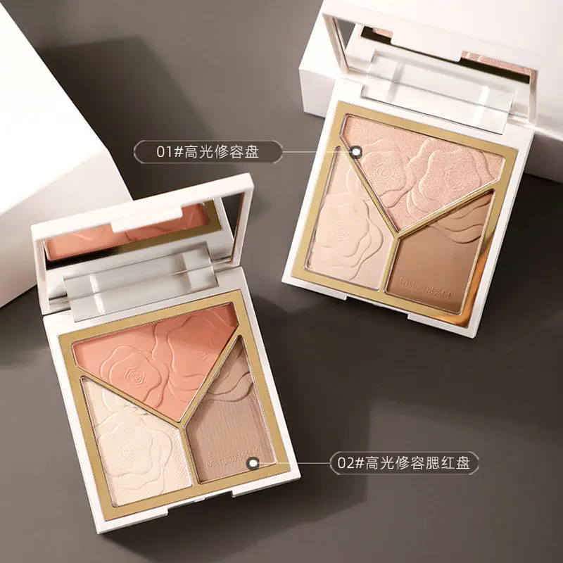

Miss lara Contour Palette Face Shading Grooming Powder Makeup 3Colors Long-Lasting Face Make Up Contouring Bronzer Cosmetics