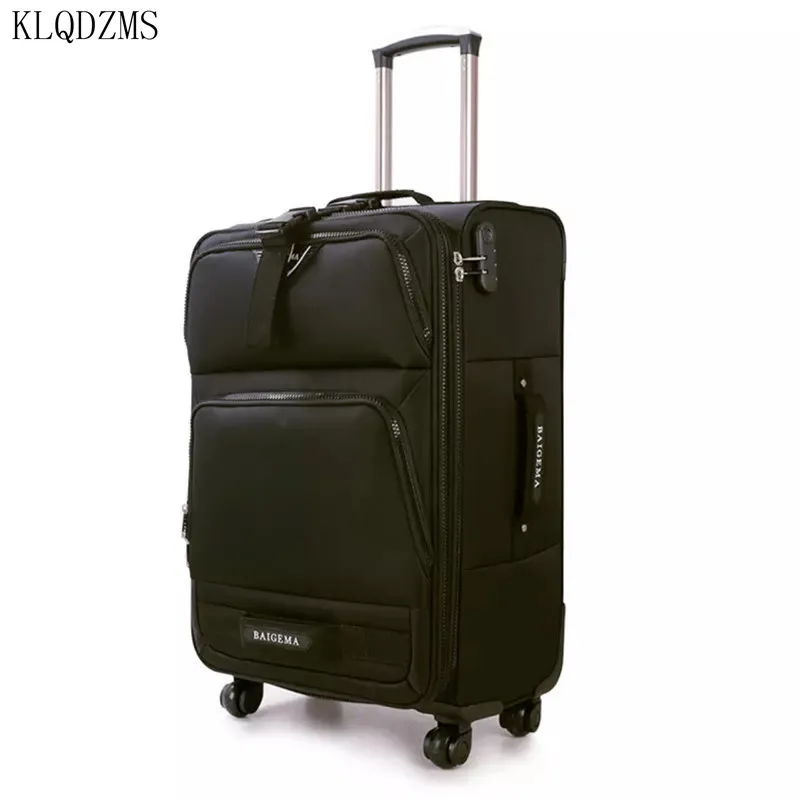 

Чемодан KLQDZMS на колесиках, 20/24/28 дюймов, мужской, легкий