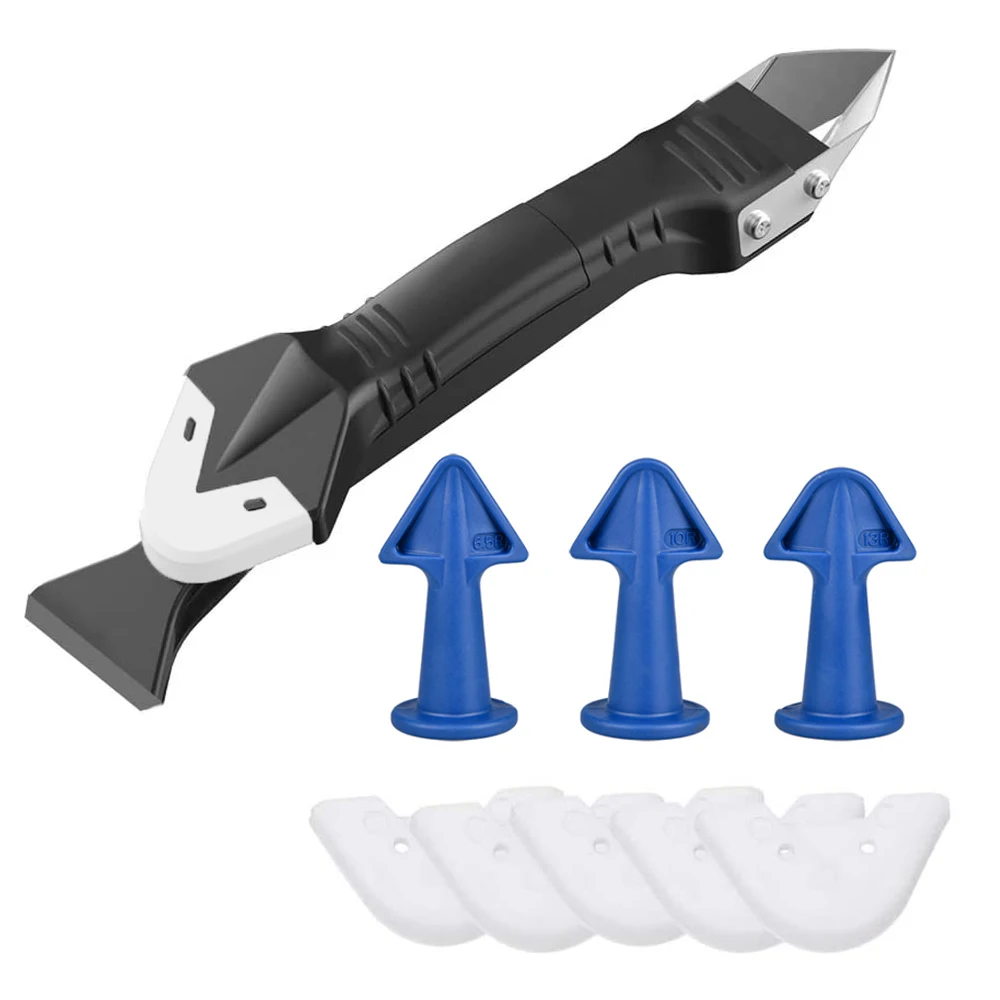 3 in 1 Silicone Scraper Tools Sealant Smooth Remover Caulking Tool Caulk Gun Kit Paint for Window Floor | Дом и сад