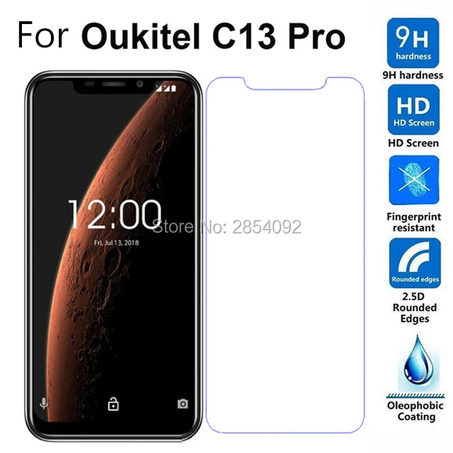 

2.5d защитное закаленное стекло для oukitel c13 профессиональная защитная пленка 9h, Защита ЖК-экрана для oukitel c13 pro, защита