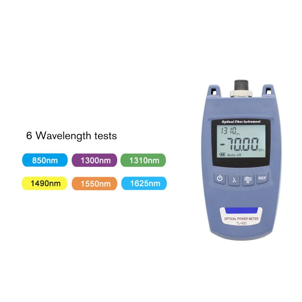 Mini Portable FTTH Optical Power Meter OPM Optic Fiber Cable Tester -70dBm~+10dBm SC/FC Universal Connector TL-520 | Инструменты