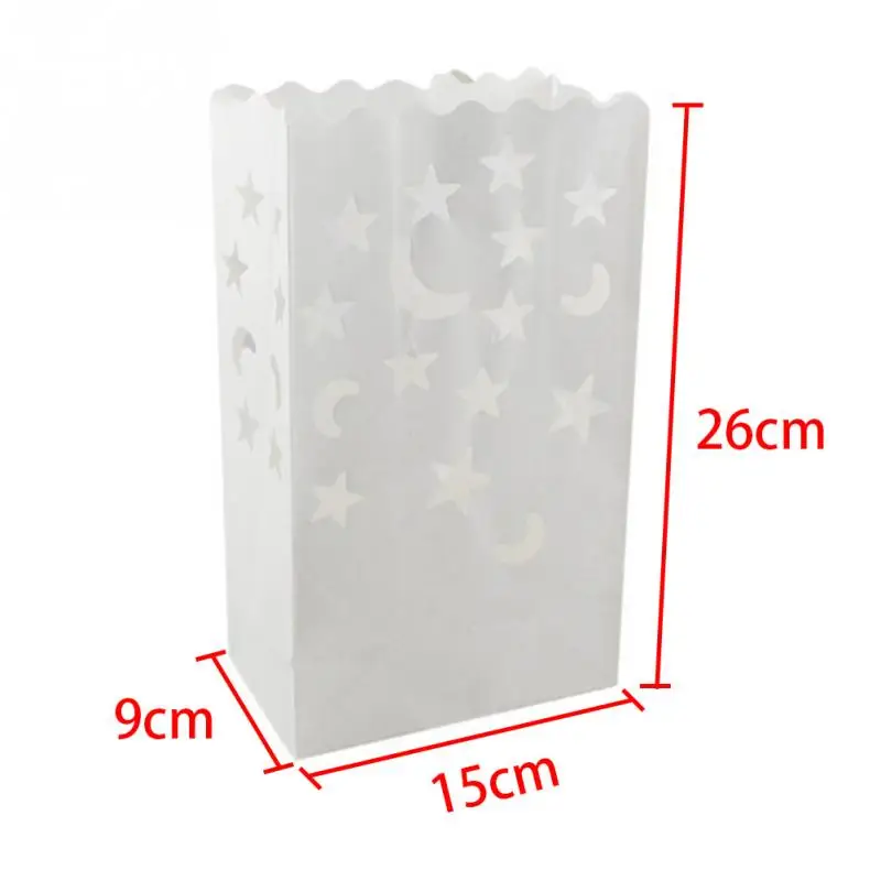 20 шт./лот Свадебные реквизиты в форме сердца огнеупорный бумажный мешок для