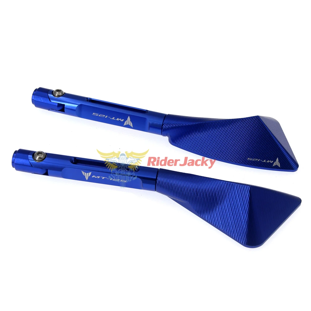 

RiderJacky Aluminum Motorcycle Rearview Side mirrors For YAMAHA MT125 MT 125 MT-125 2015-2018 2016 2017 2018
