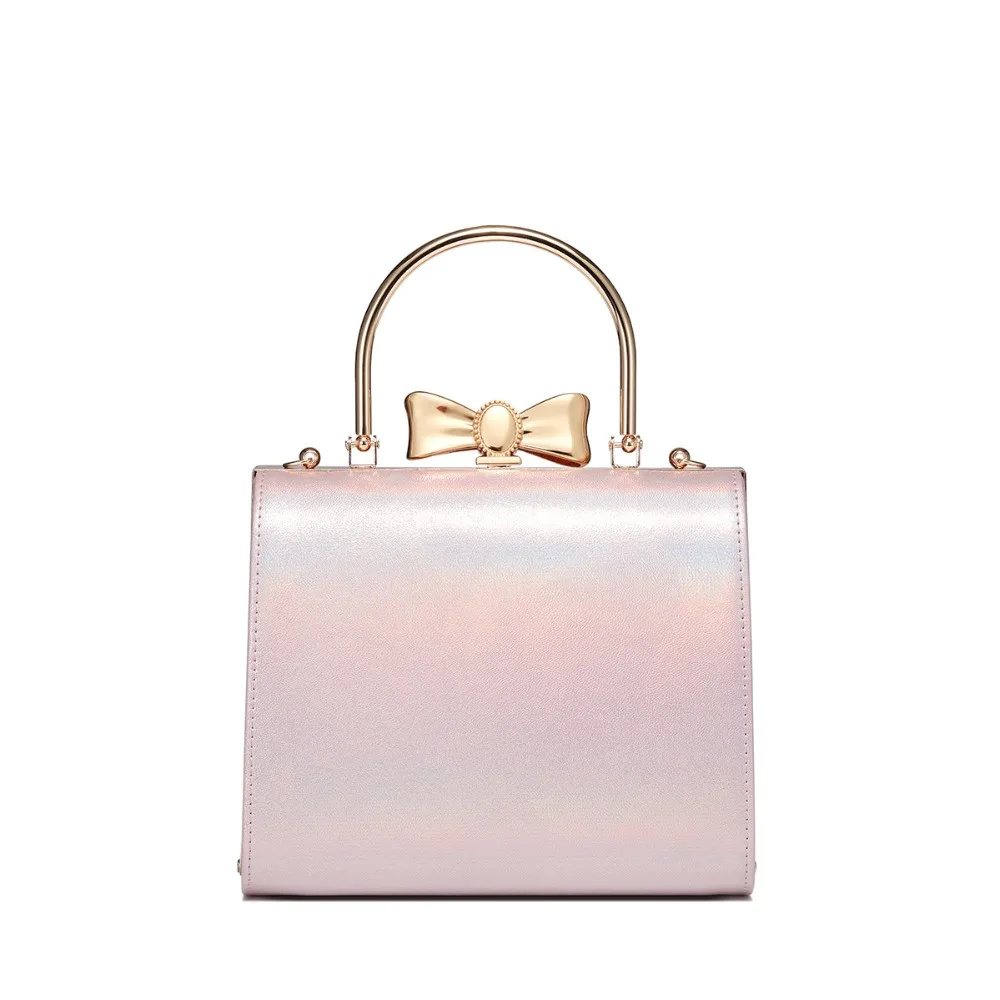 JUST STAR женские Сумки из искусственной кожи Дамская мода цепи лук плечо Tote кошелек женский принцесса мини сумки через плечо