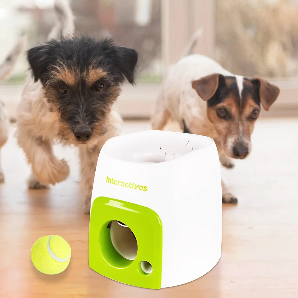 

Игрушка для собаки в форме теннисного Еда награда машина игрушка для домашних животных собак Интерактивная тренировочная Smart подачи теннис...