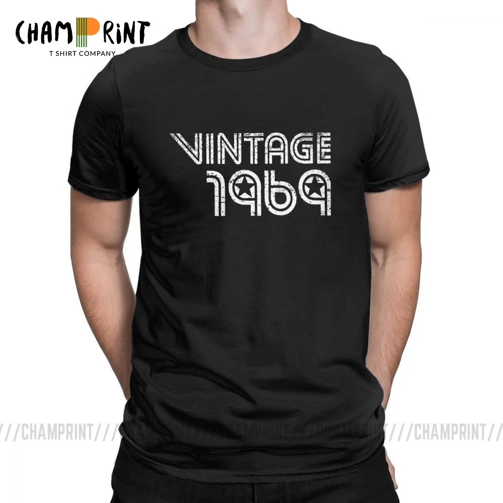 Подарок на 50 й день рождения Винтажная футболка с графикой в стиле ретро модель