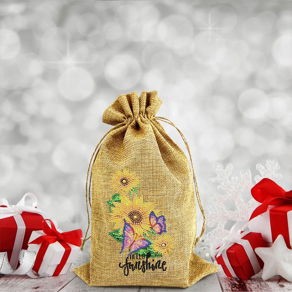 5D DIY алмазная живопись Подарочный пакет точка сверло рождественские конфеты