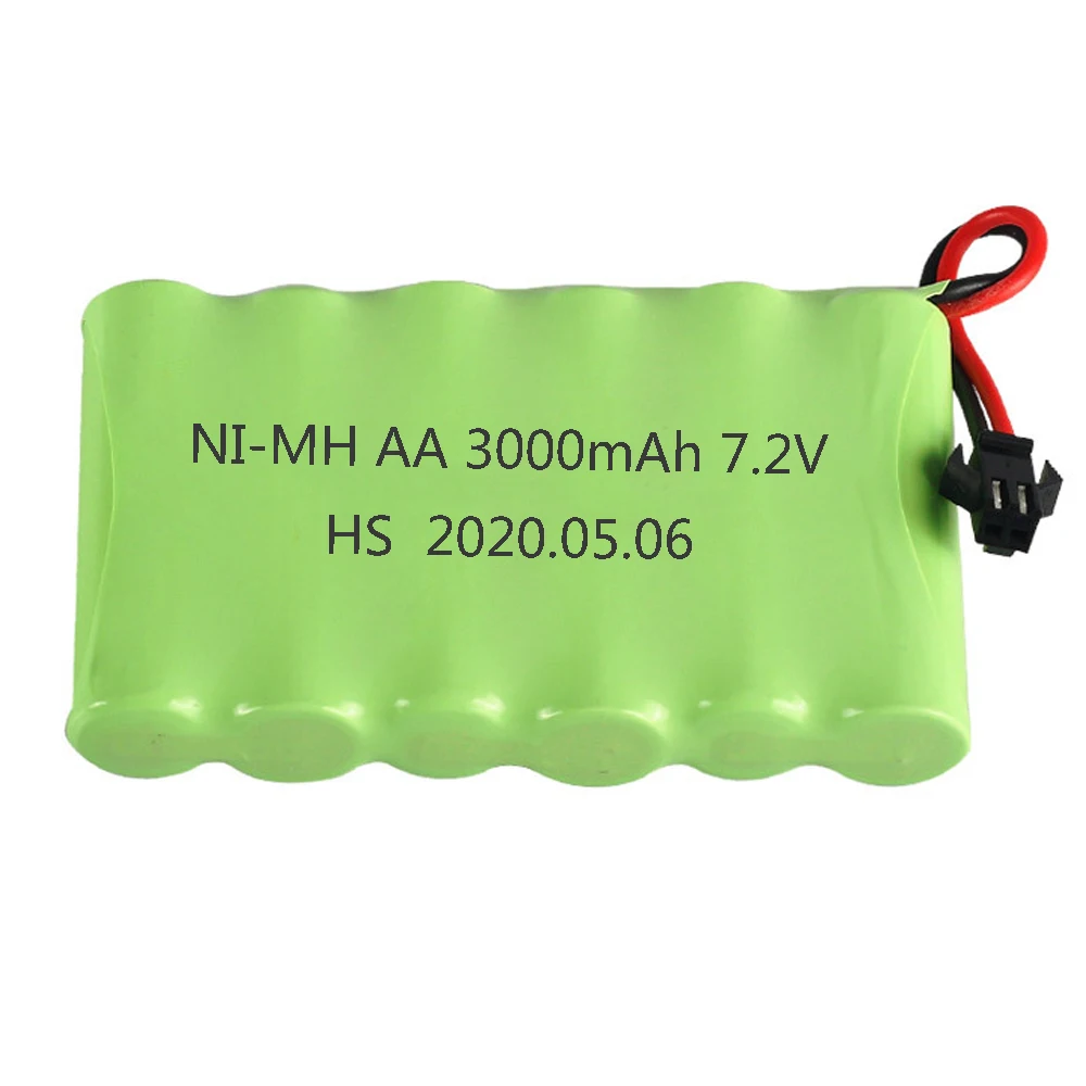 Upgrade 7.2V 3000mah NiMH Battery M model For Rc Toys Cars Tanks Truck Robot Gun Boat AA Ni-MH 7.2v Rechargeable 1-10PCS | Электроника