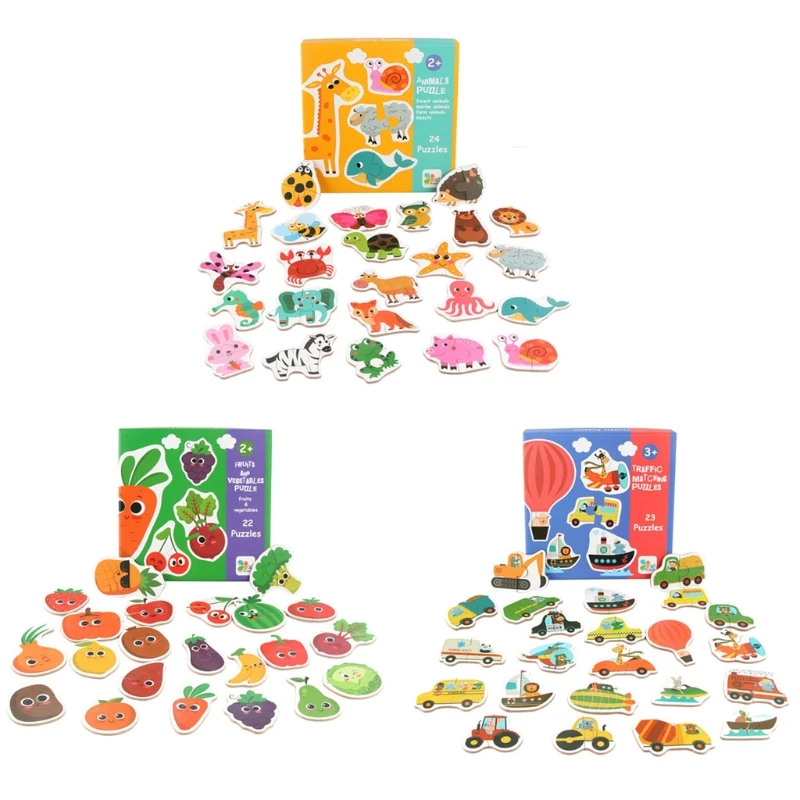 

Мультяшная деревянная коробка-головоломка, 3D головоломка Монтессори, игрушка для детей, Подарочная коробка на день рождения