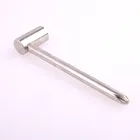 7 мм Анкерный стержень гаечный ключ с помощью отвертки шеи ключ, дюймовый стандарт серебристого металла Инструмент размер можно регулировать для ССН Электрогитары