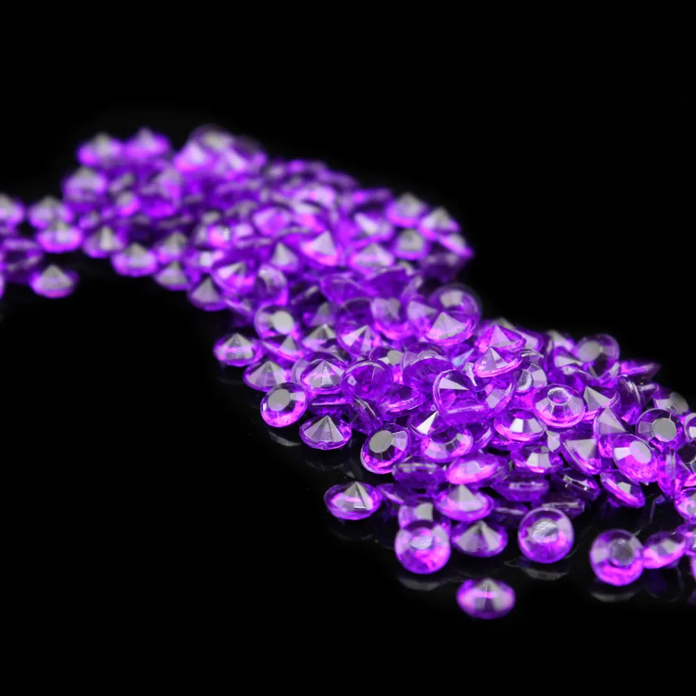 Новый 500 шт 8 мм прозрачный акриловый алмаз для свадьбы конфетти украшения стол