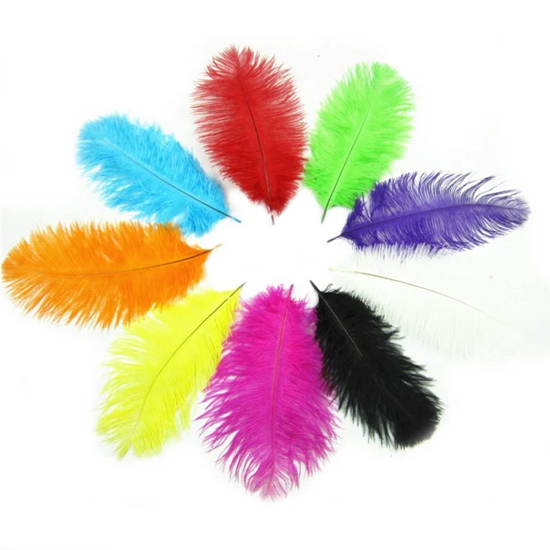 Оптовая продажа 100 шт 15-20 см красивые дешевые страусовые перья для