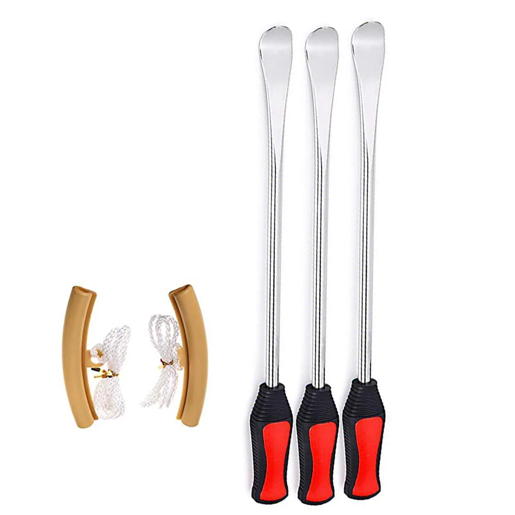 

5pcs Tire Dismounting Mounting Set Tire Spoon Lever Tools Rim Protector Sheaths For Motorcycle Tire Changing Set Tire Spoon