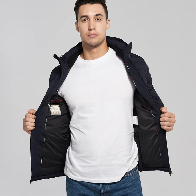 

2020 new Men Jacket High Quality Hooded Fashion Casual Cotton Warm Winter Coat Men Winter Thick parka Men Outwear Jacket Male