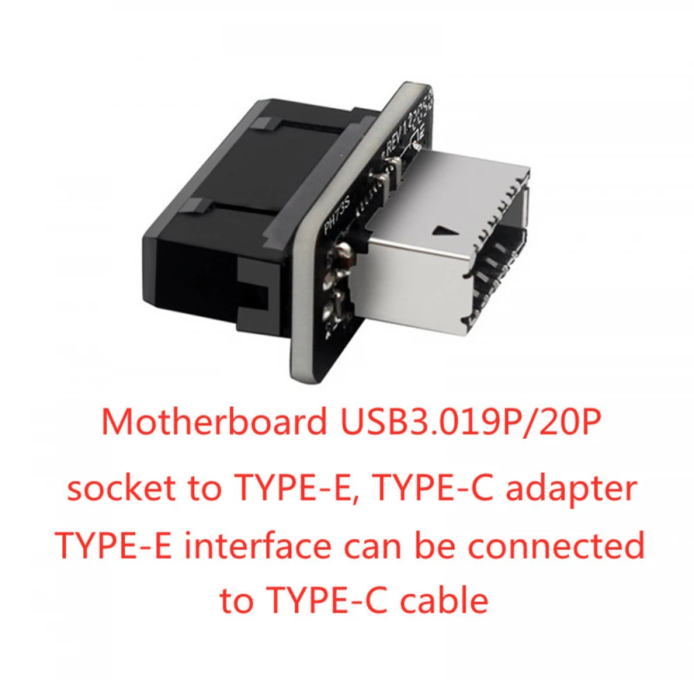 Внутренний разъем USB 3 0 на 1/Тип C передний Тип E адаптер USB3.0 19P/20P Type-E конвертер для