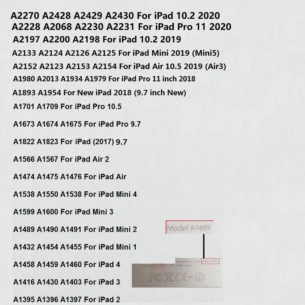 Для iPad 10 2 2020 ультра тонкий чехол из искусственной кожи с жесткой смарт для Mini Air Pro