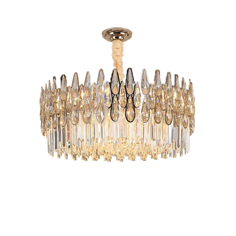 

Modern Crystal Pendant Lights Living Room Lamp Luxury Hotel Villa Dining Room Lamp Led Pendant Lights Indoor Lighting Lustre