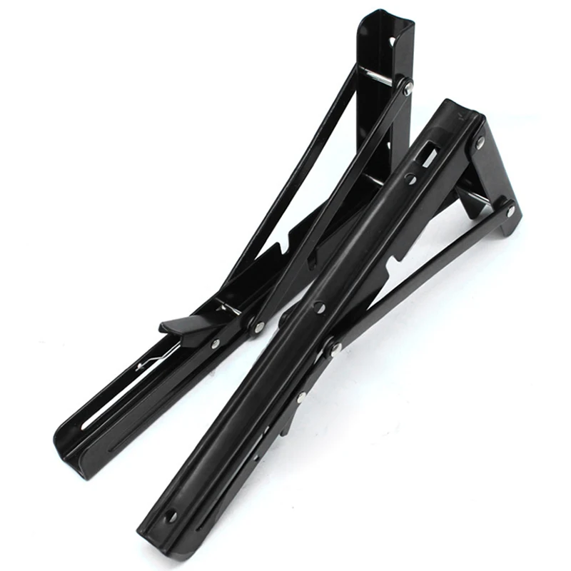 2 шт. треугольные гнущиеся угловые кронштейны с металлическим выпуском складные