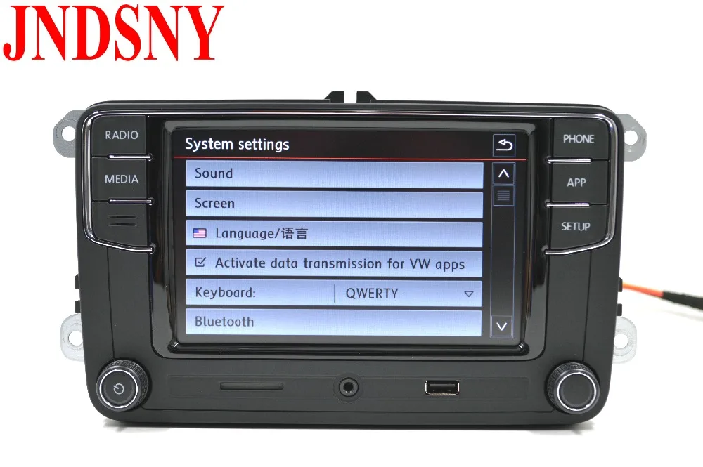 JNDSNY RCD330G CarPlay RCD330 Plus CarPlay Автомагнитола для VW Tiguan Golf 5 6 Jetta MK5 MK6 Passat Polo Touran 6RD 035 187B
