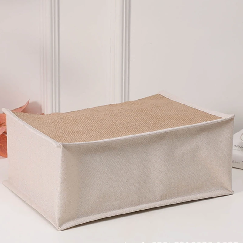 Женская Джутовая сумка-тоут для покупок сумка из мешковины многоразовая женская