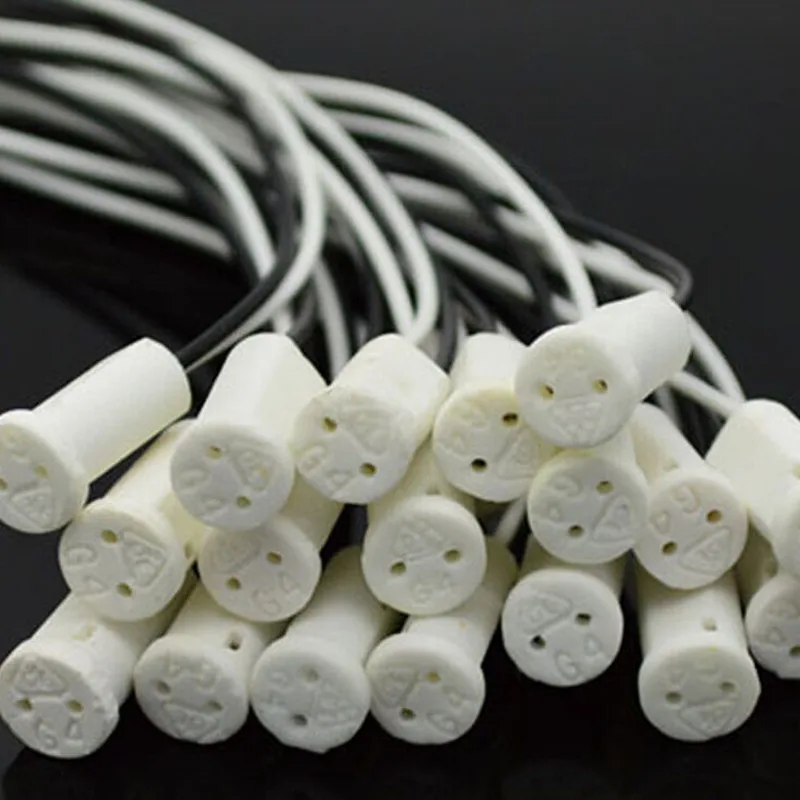 

10pcs 20cm 12V 1A Socket Holder Connector G4 Ceramic Head LED Halogen Light Lamp Bulb Base