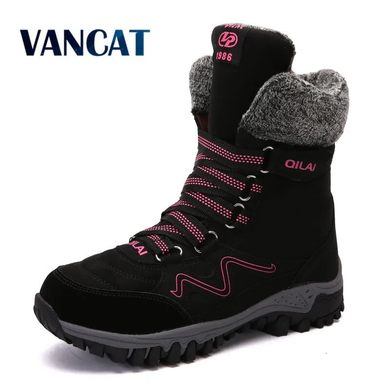 Женские замшевые ботинки на шнуровке теплые водонепроницаемые ботильоны