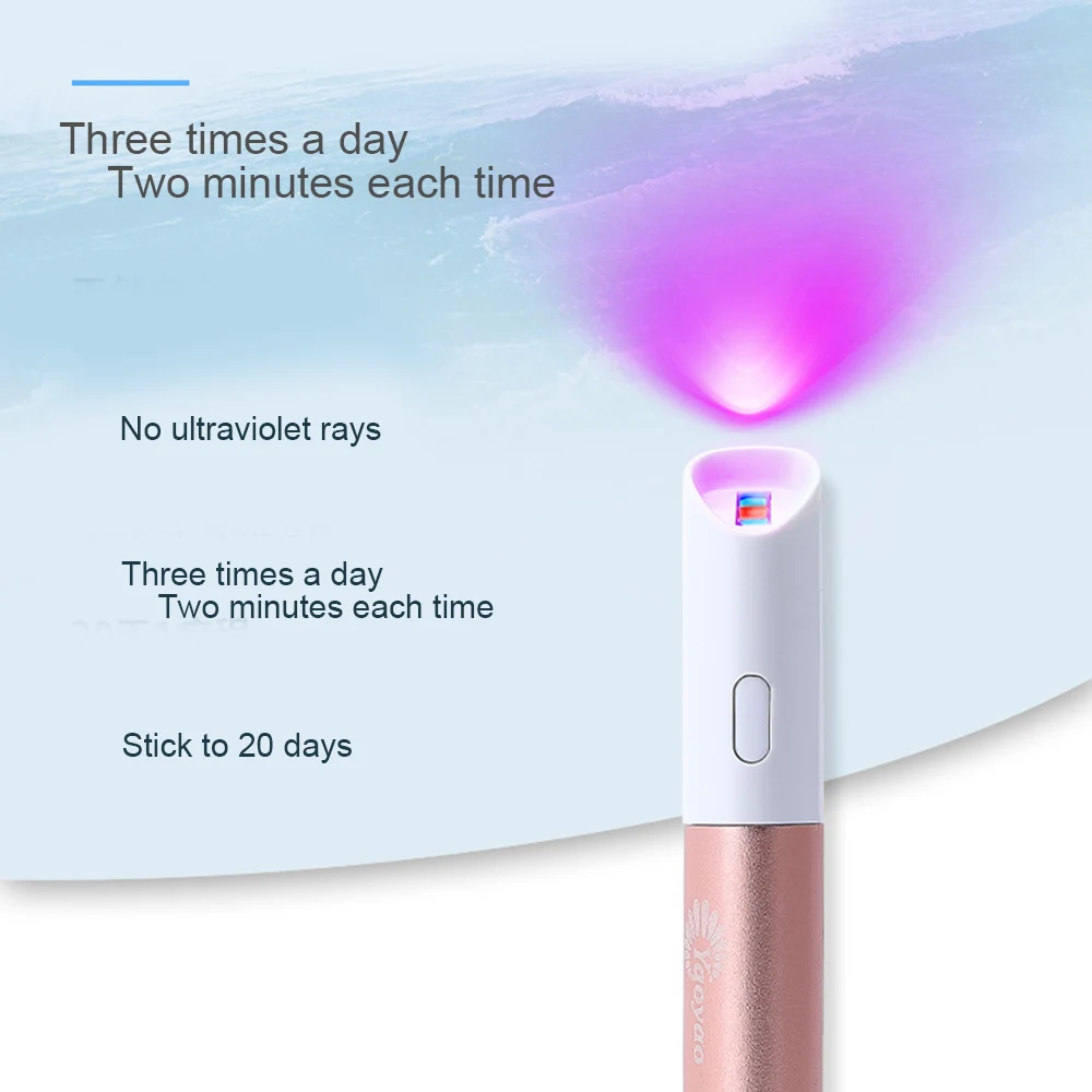 Портативный светодиодный светильник красного и синего цвета Фотон терапия акне