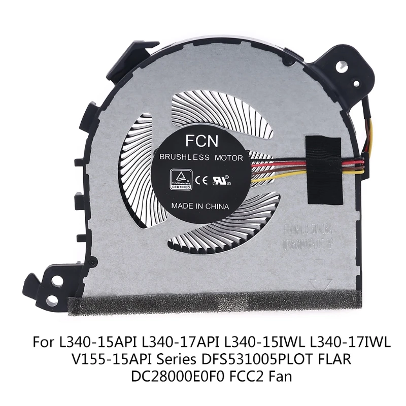 

Replacement CPU Cooling Fan for Ideapad L340-15API L340-17API L340-15IWL Series P9YA